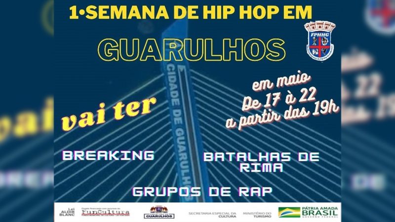 Começa hoje a 1.ª Semana de Hip Hop em Guarulhos