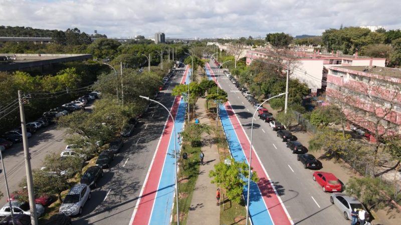 Nova ciclofaixa no Parque Cecap já está funcionando